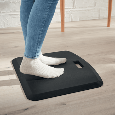 LEITZ Anti-Ermüdungsmatte Büro Ergo Cosy grau 45,7 x 55,8 cm