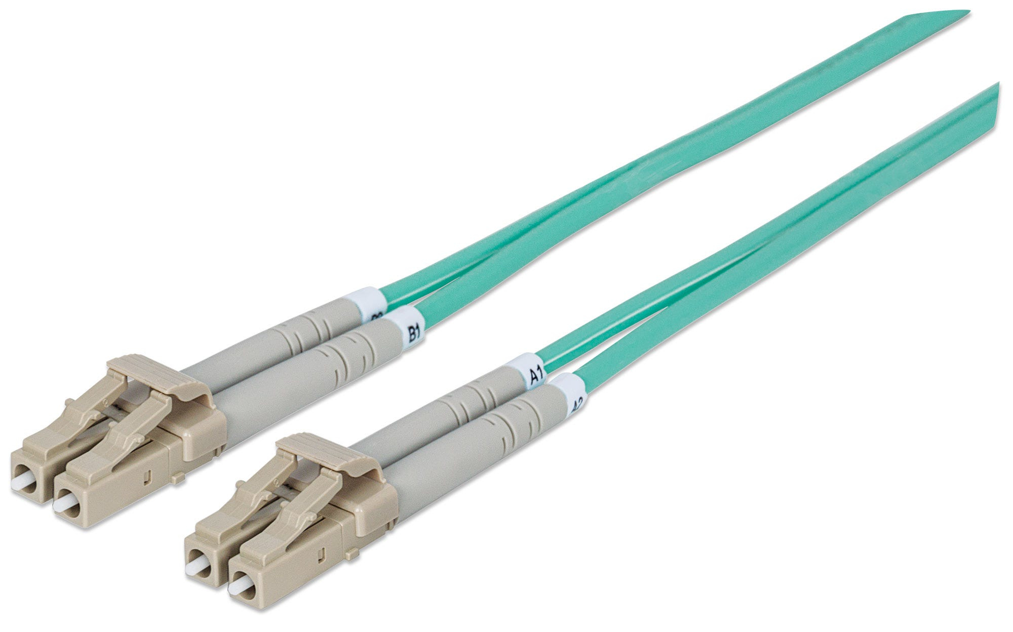 INTELLINET LWL Anschlusskabel LC/LC 2m Multimode OM3 aqua