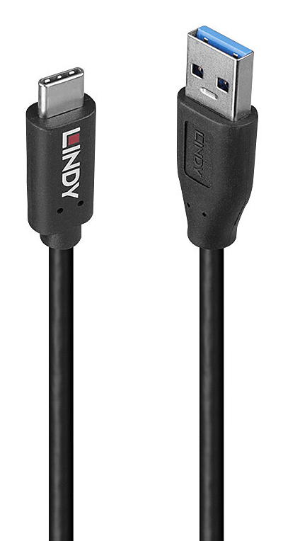 LINDY 0,5m USB 3.2 Typ A auf C Kabel 10Gbit/s GRS