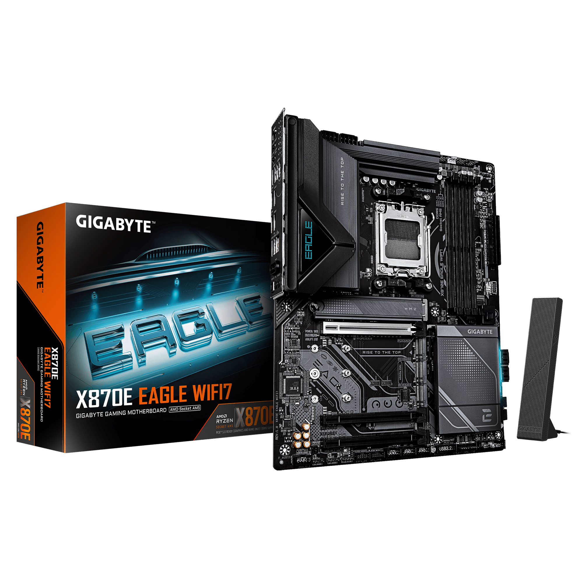 GIGABYTE X870E EAGLE WIFI7 AM5 4xDDR5 HDMI DP 4xM.2