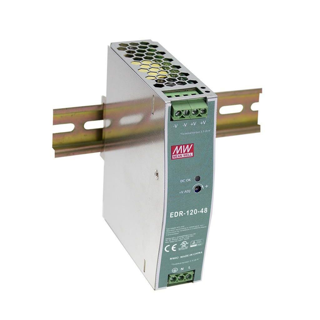 LevelOne Industrie Netzteil 48VDC/120W+DIN-Schiene silber