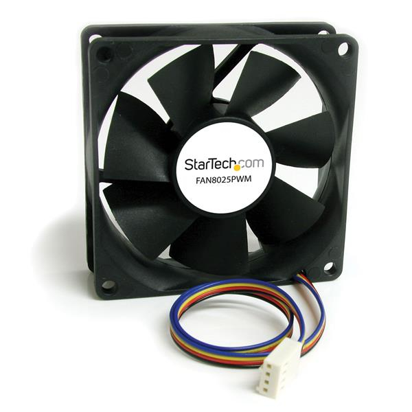 StarTech.com 80mm Gehäuselüfter PWM 4 pin Molex Schwarz