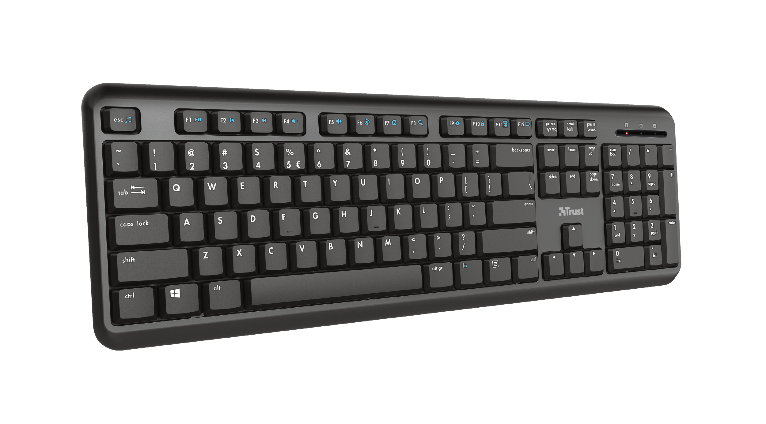 Keyboard Trust TK-350 wireless black (DE) (24415)