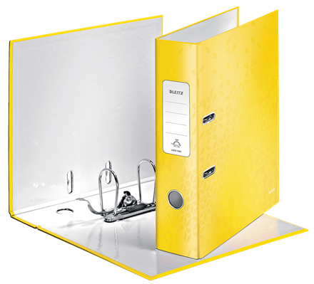 LEITZ Ordner gelb Karton 8,0 cm DIN A4, 1 St.