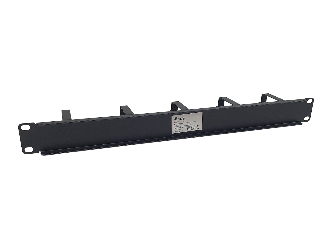 Equip 19 Kabelmanagement 5xMetallringe Plastik 1U RAL9005