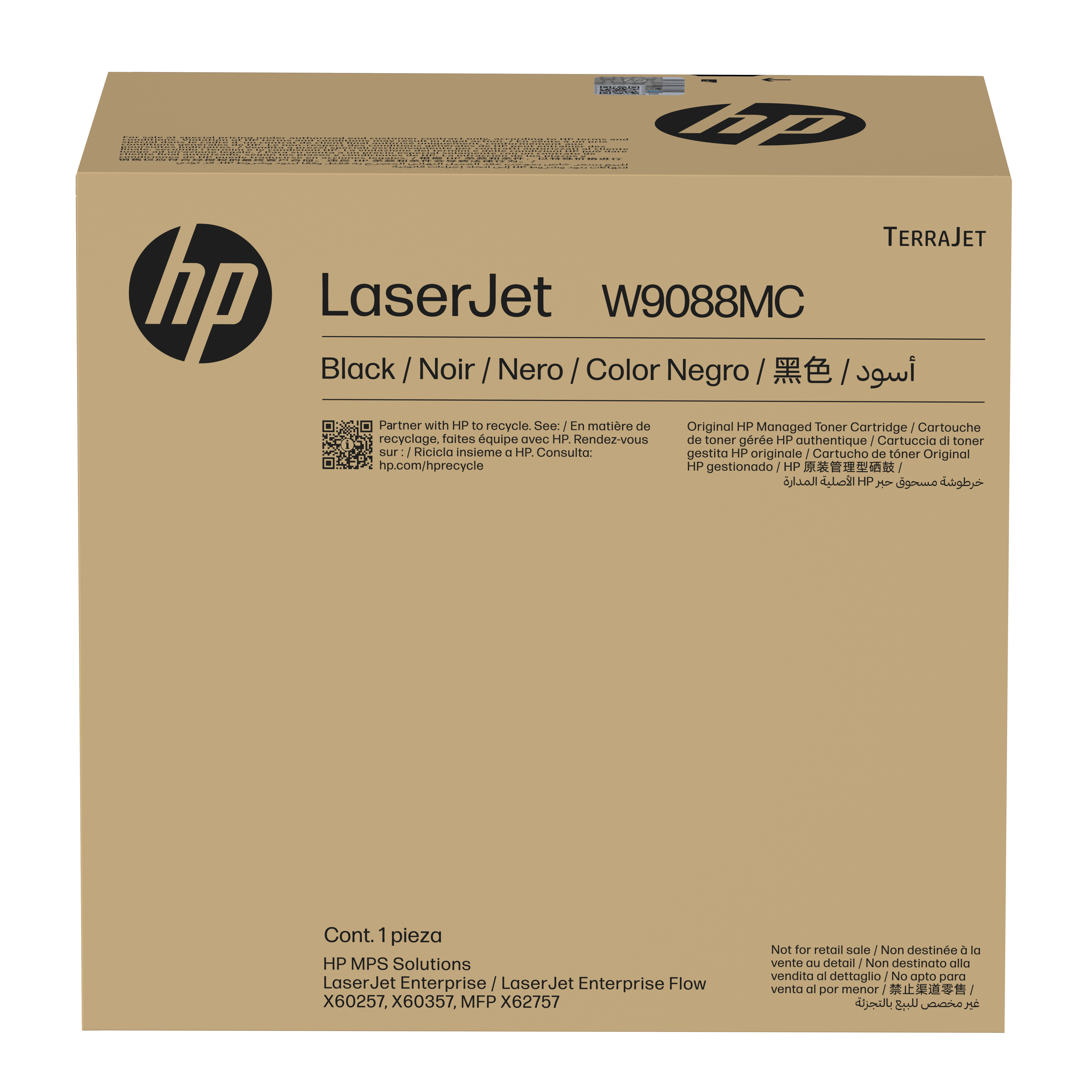 HP W9088MC Black Managed LaserJet Toner cartridge