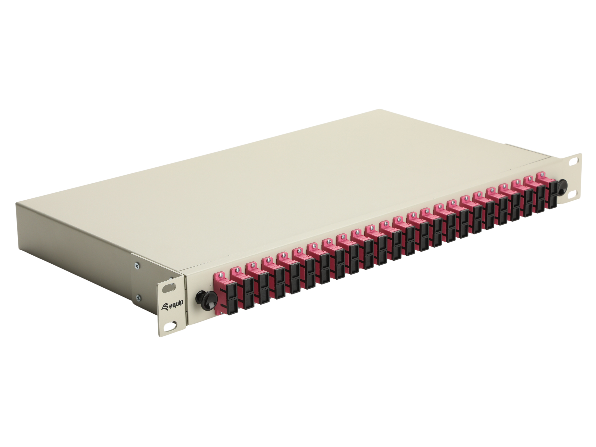 Equip LWL-Spleißkasten 24-Port SC-Duplex OM4 1U komplett gr