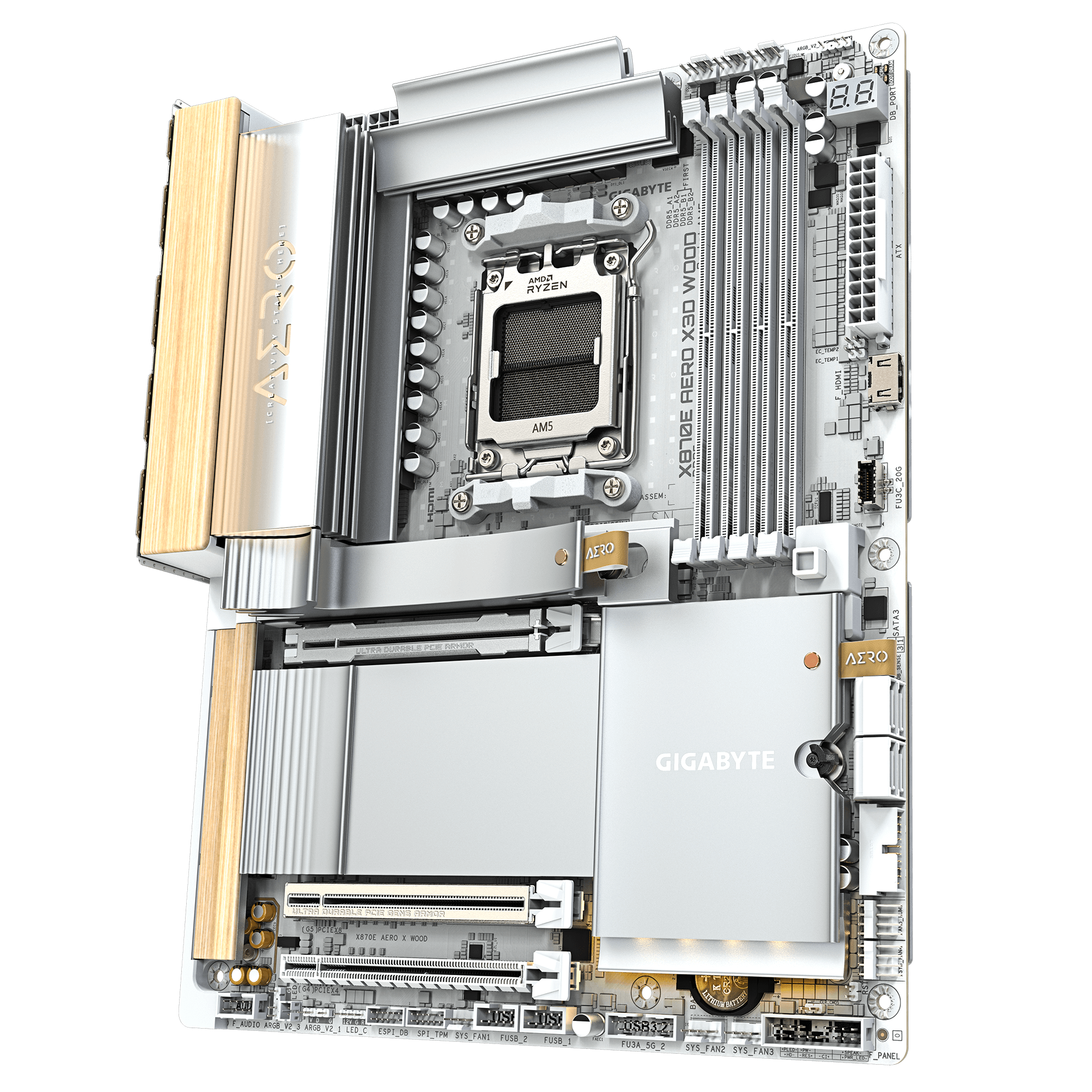 X870E AERO X3D WOOD, Mainboard