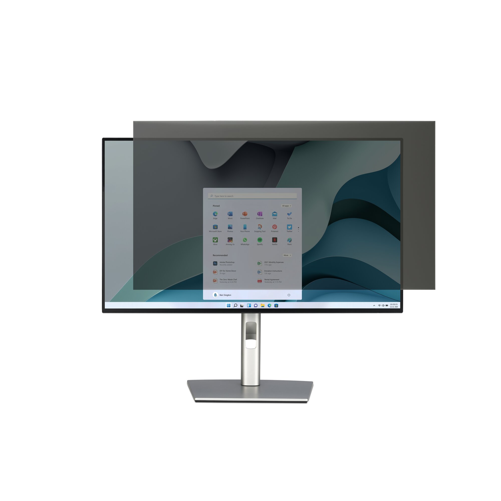 Kensington EQ Display-Blickschutzfolie für 60,5 cm (23,8 Zoll)