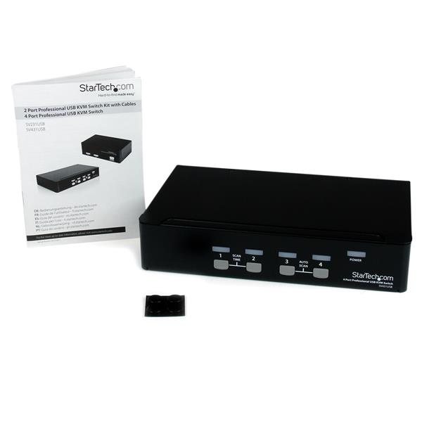 4 PORT VGA USB KVM SWITCH IN