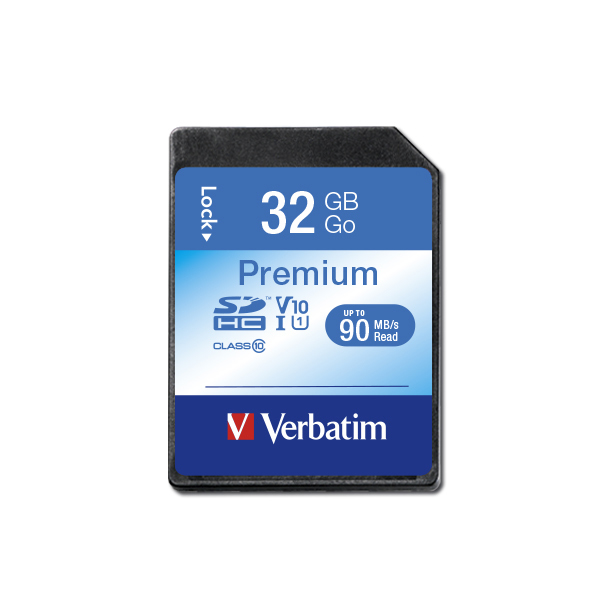 verbatim Speicherkarte SDHC-Card Premium, 32 GB, 1 St.