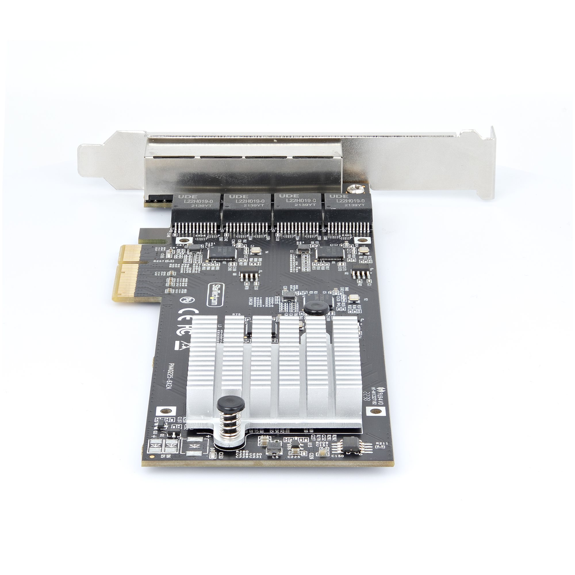 STARTECH.COM 4-Port 2.5 Gbit PCIe Netzwerkkarte Intel I225-V Dual-Port Computer LAN Karte Multi-Gigabit NIC 2.5G PCI Express Server