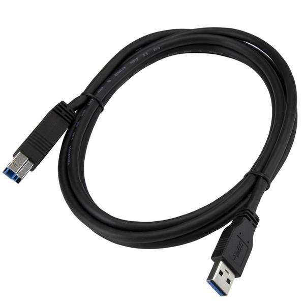 STARTECH.COM 2m 6ft Certified SuperSpeed USB 3.0 A to B Cable - M/M