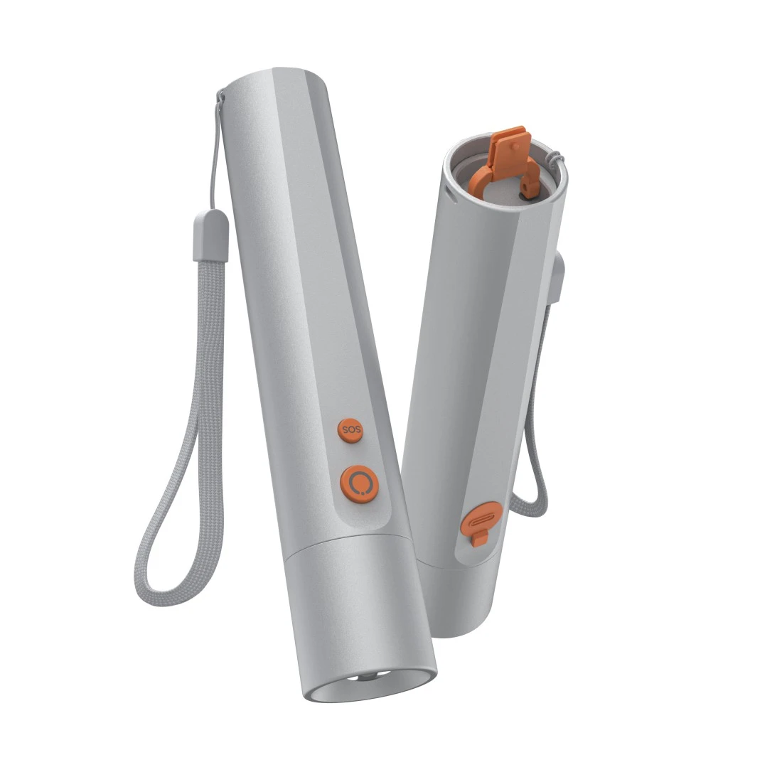 hama FL350-C LED Taschenlampe silber 17,5 cm, 1 St.