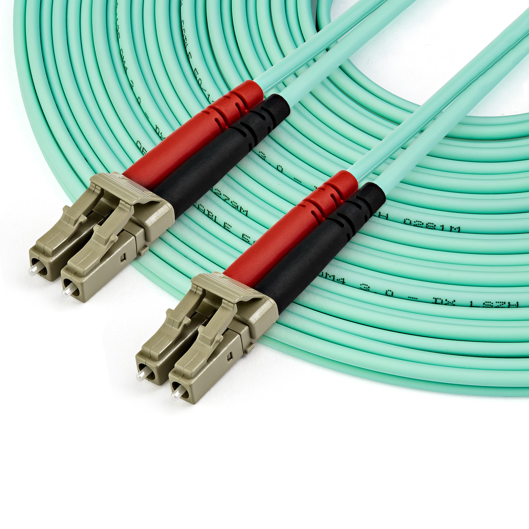 StarTech.com 10 m OM4 LC-LC Glasfaserkabel Aqua LSZH