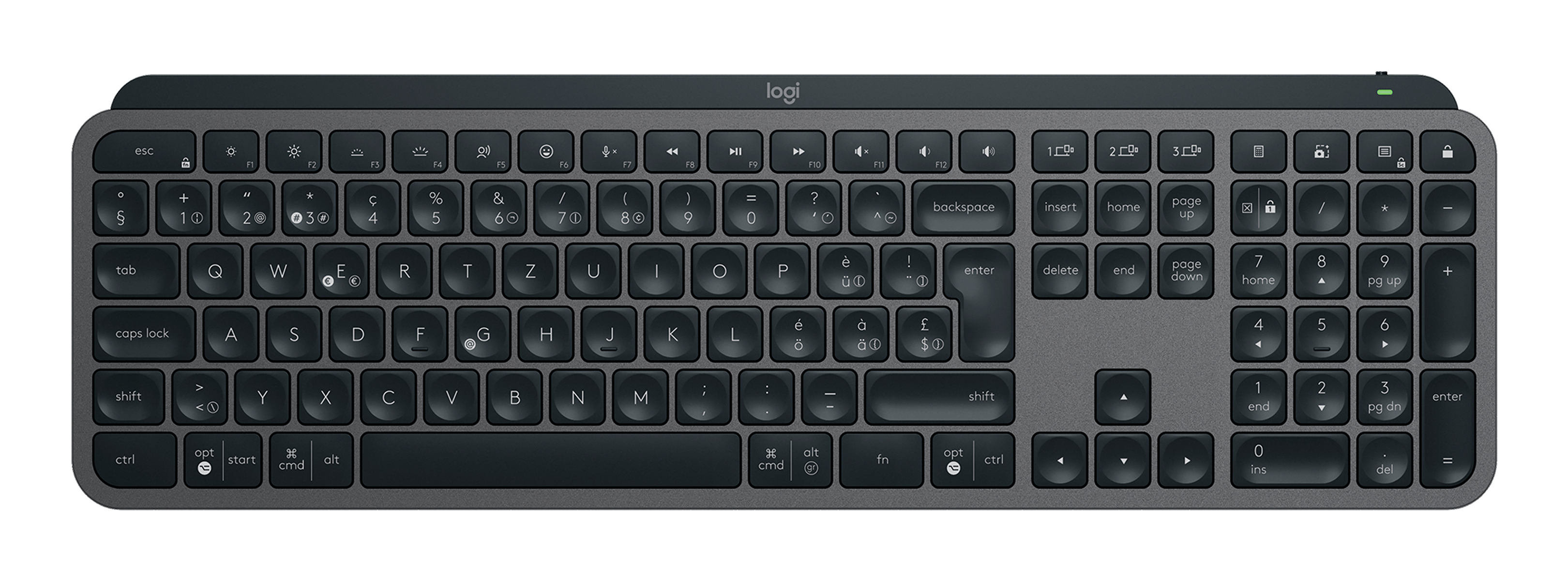 MX KEYS S - GRAPHITE - CH - BT - N/A - CENTRAL-419