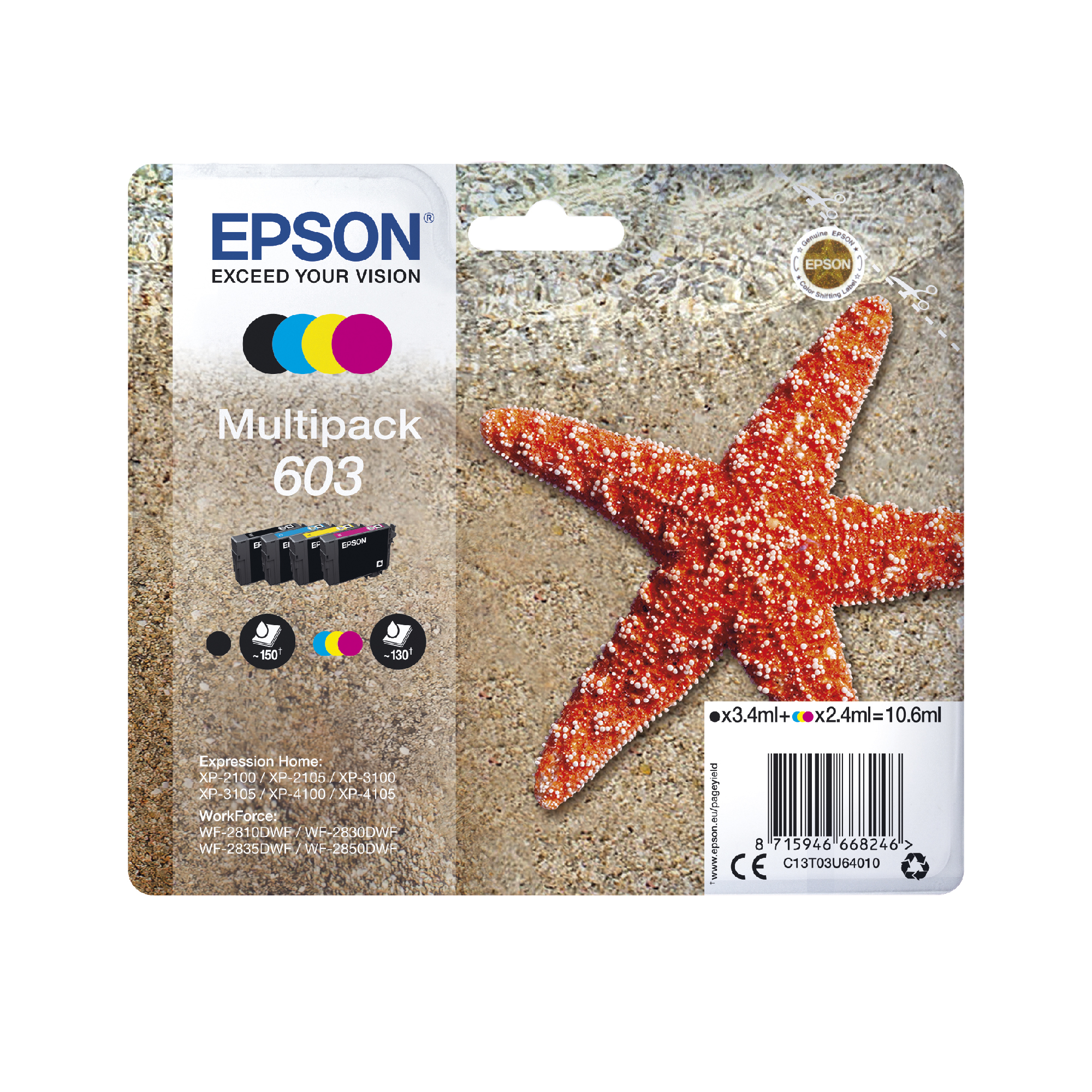 EPSON 1LB Multipack 4-colours 603 Ink w/s