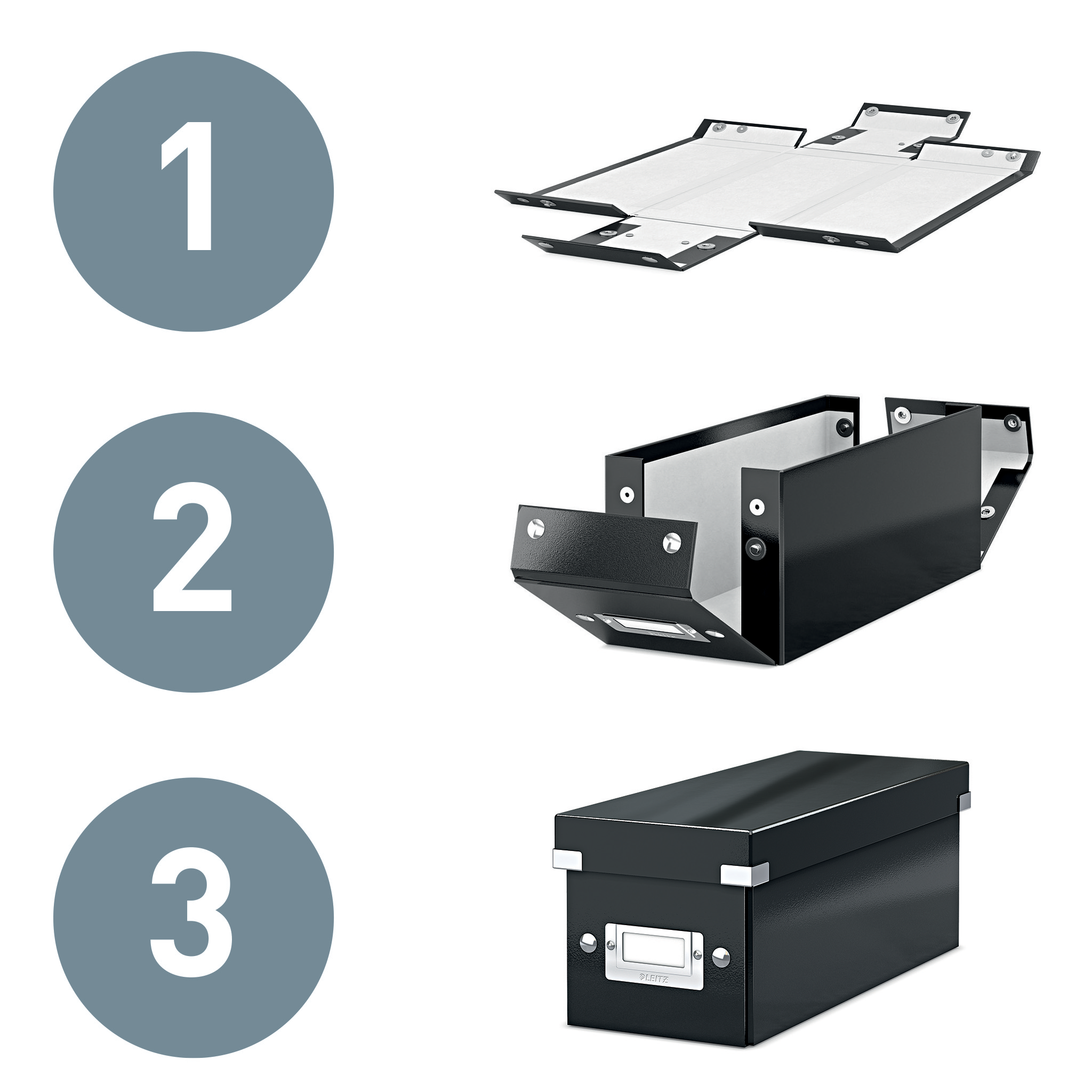 LEITZ Click & Store Aufbewahrungsbox 10,0 l violett 26,0 x 26,0 x 24,0 cm, 1 St.
