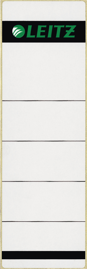 LEITZ Ordneretiketten 1642 grau für 8,0 cm Rückenbreite, 100 St.