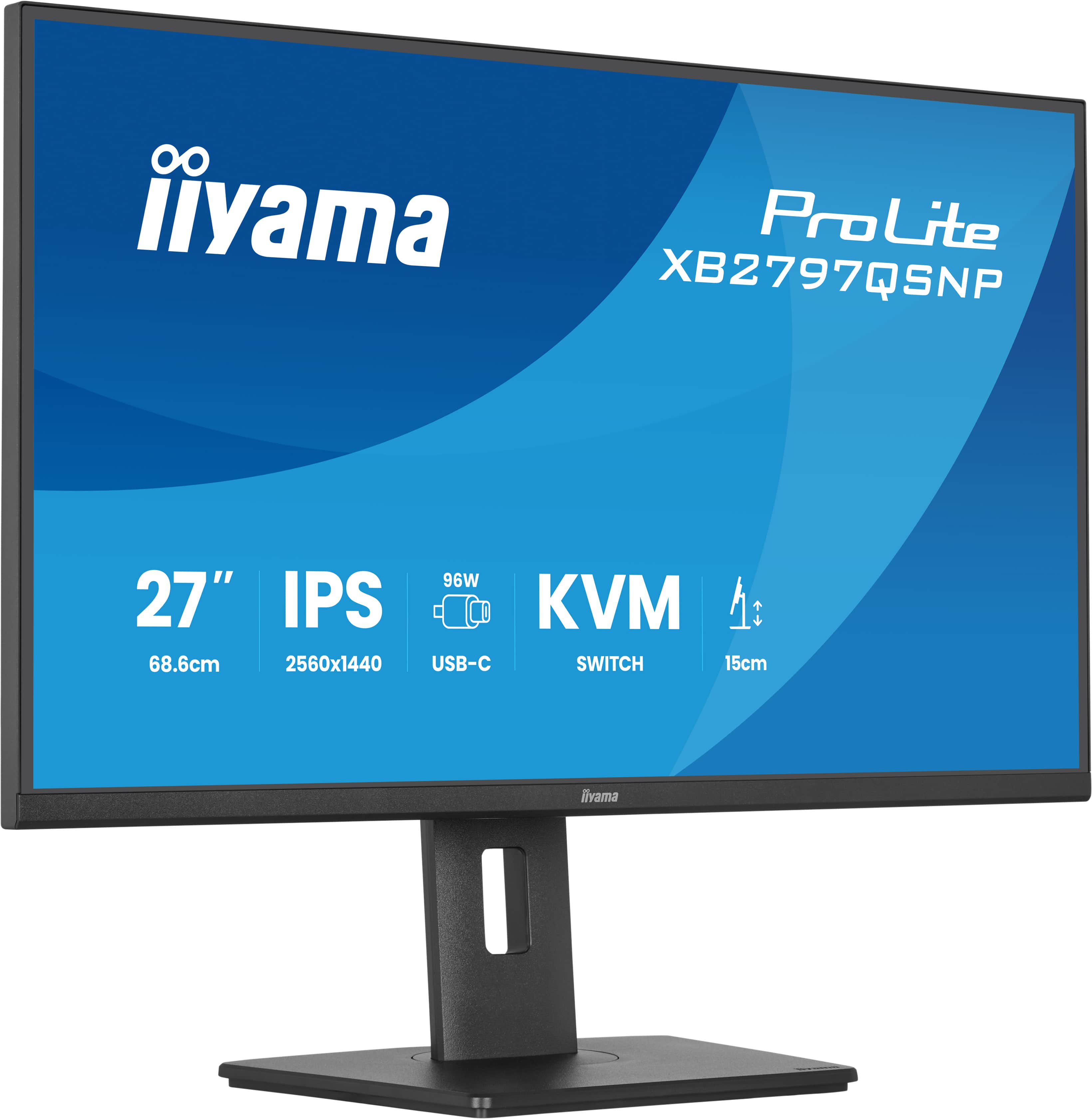 IIYAMA 68.6cm (27) XB2797QSNP-B1 16:9 HDMI+DP+USB-C+KVM