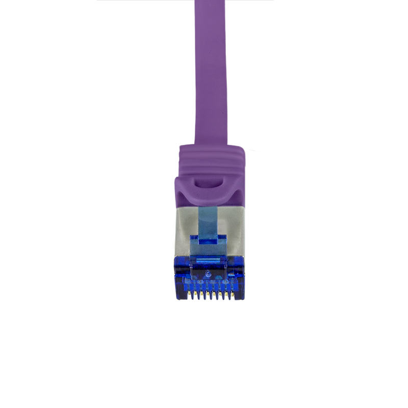 Logilink Patchkabel Ultraflex, Cat.6A, S/FTP, violett, 0,5 m