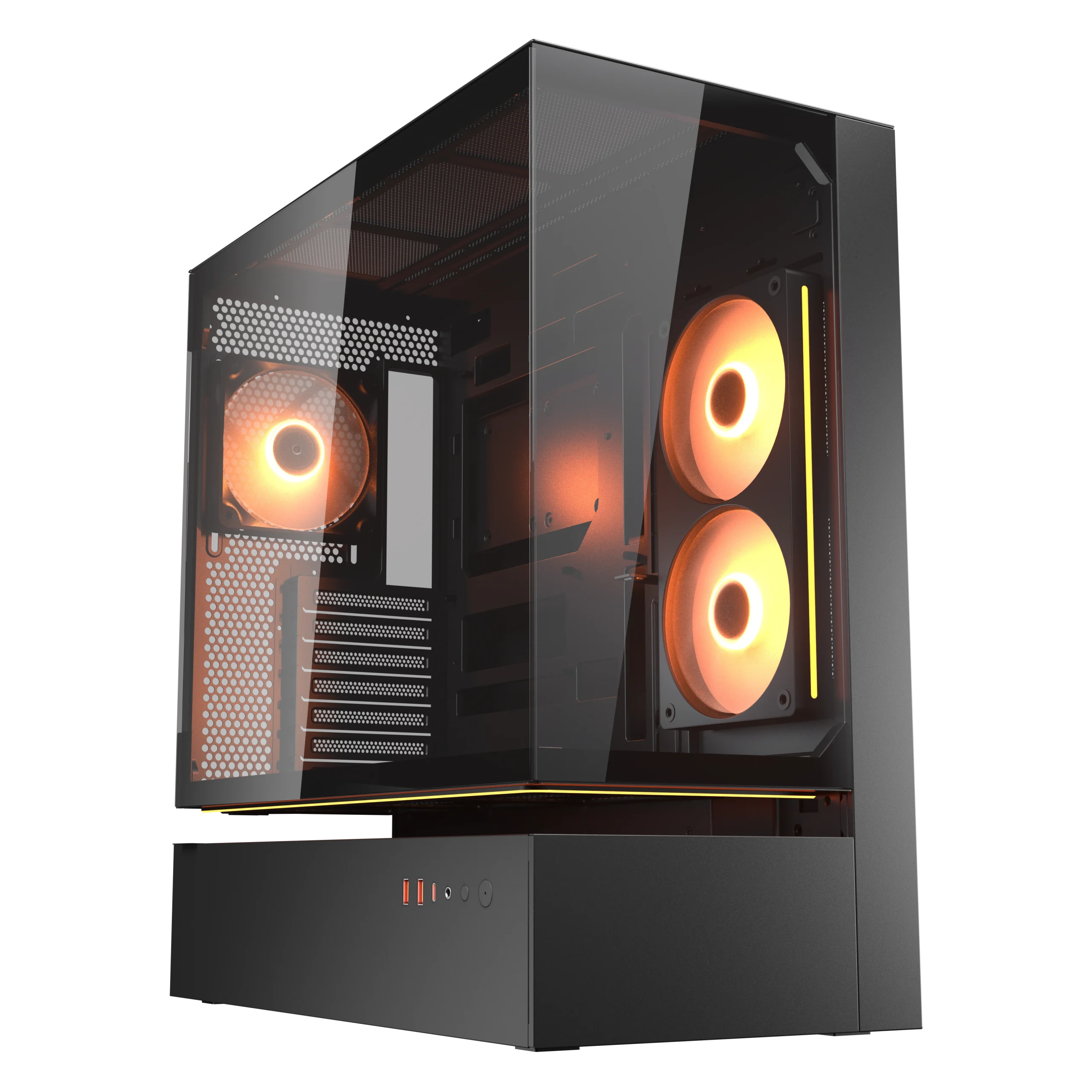 COUGAR Gehäuse Midi-Tower CFV235, ARGB, Glas, Schwarz