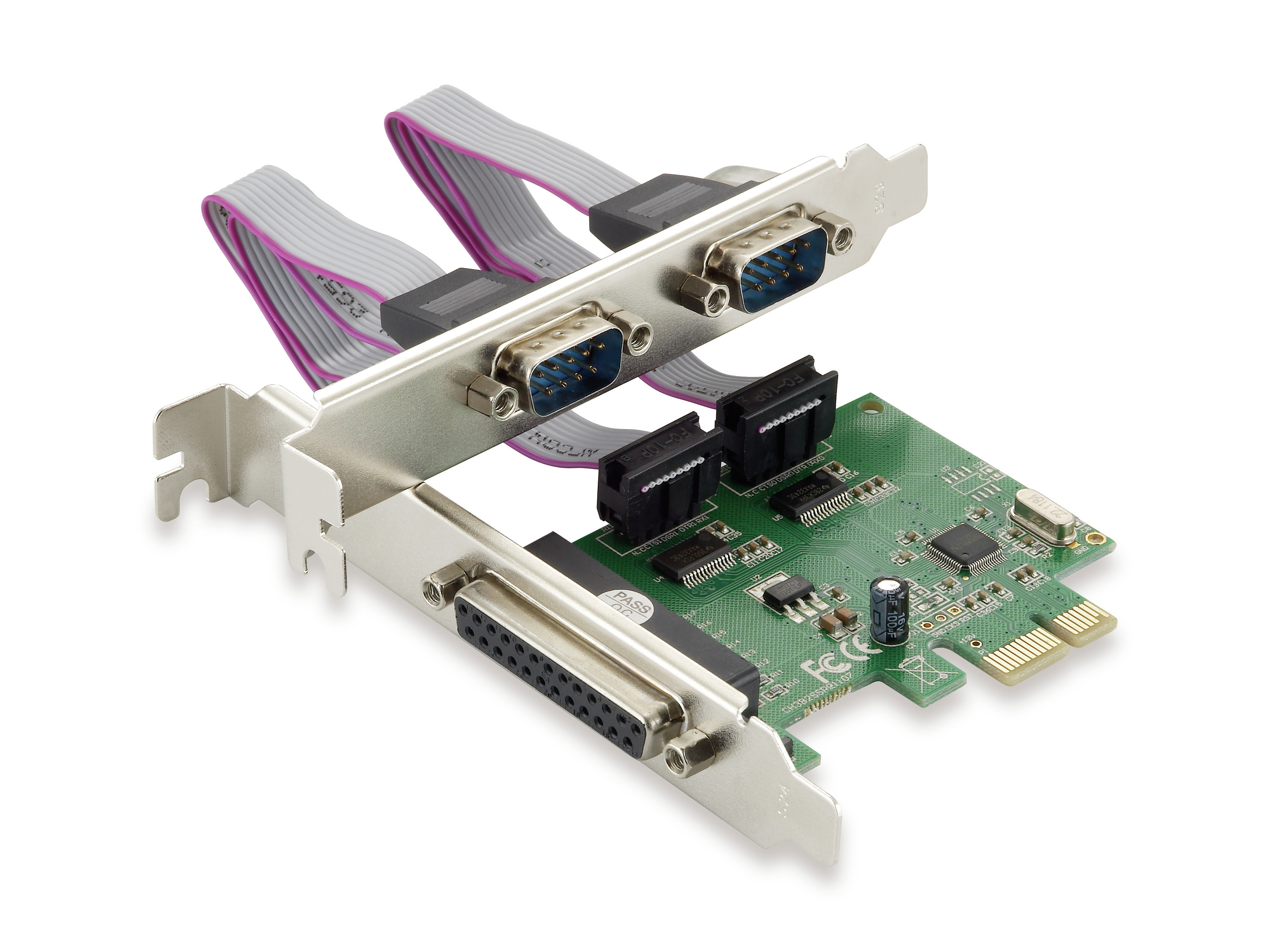 CONCEPTRONIC PCIe1x Card 2xRS232-Seri./1xParal. 2.5Gbps