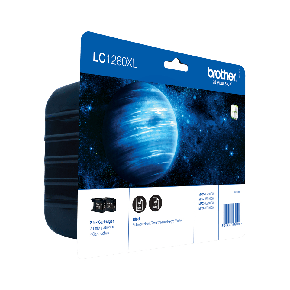 brother LC-1280XLBK schwarz Druckerpatronen, 2er-Set