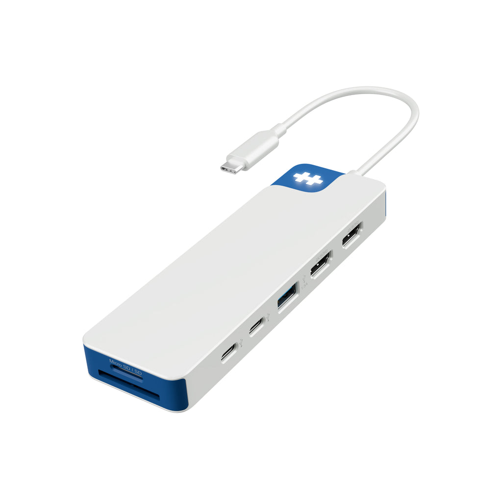 HYPERDRIVE FLEX 9 PORT DUAL 4K HDMI USB-C HUB (BLUE)