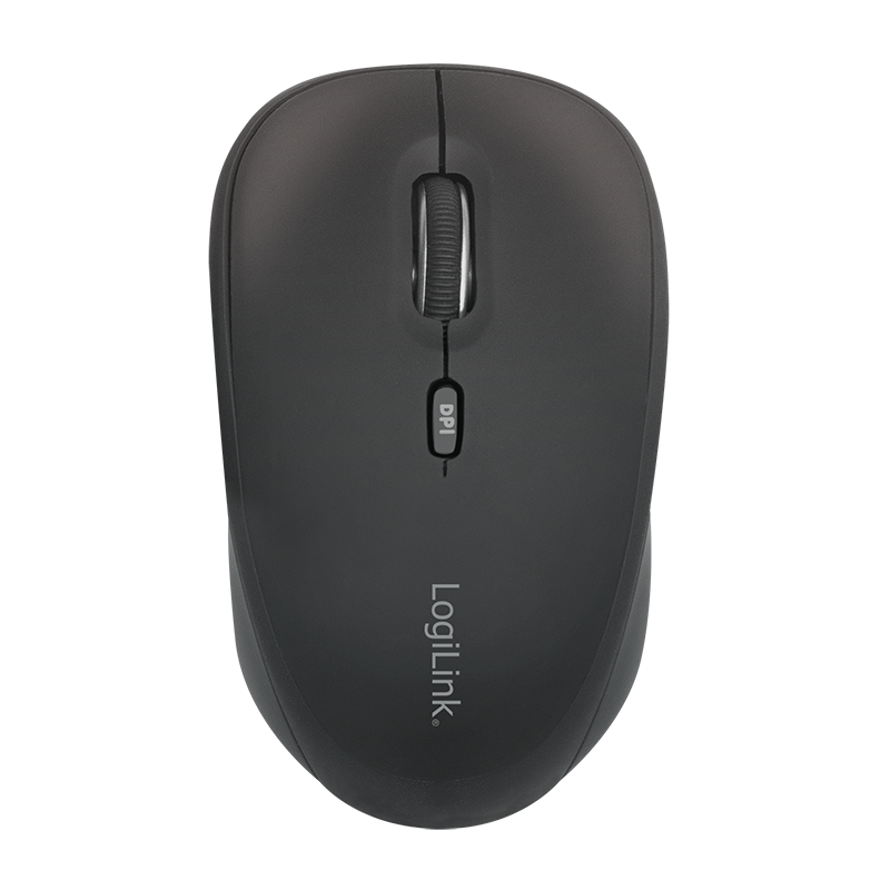 Logilink Maus Funk 2,4 GHz 3-Button, schwarz