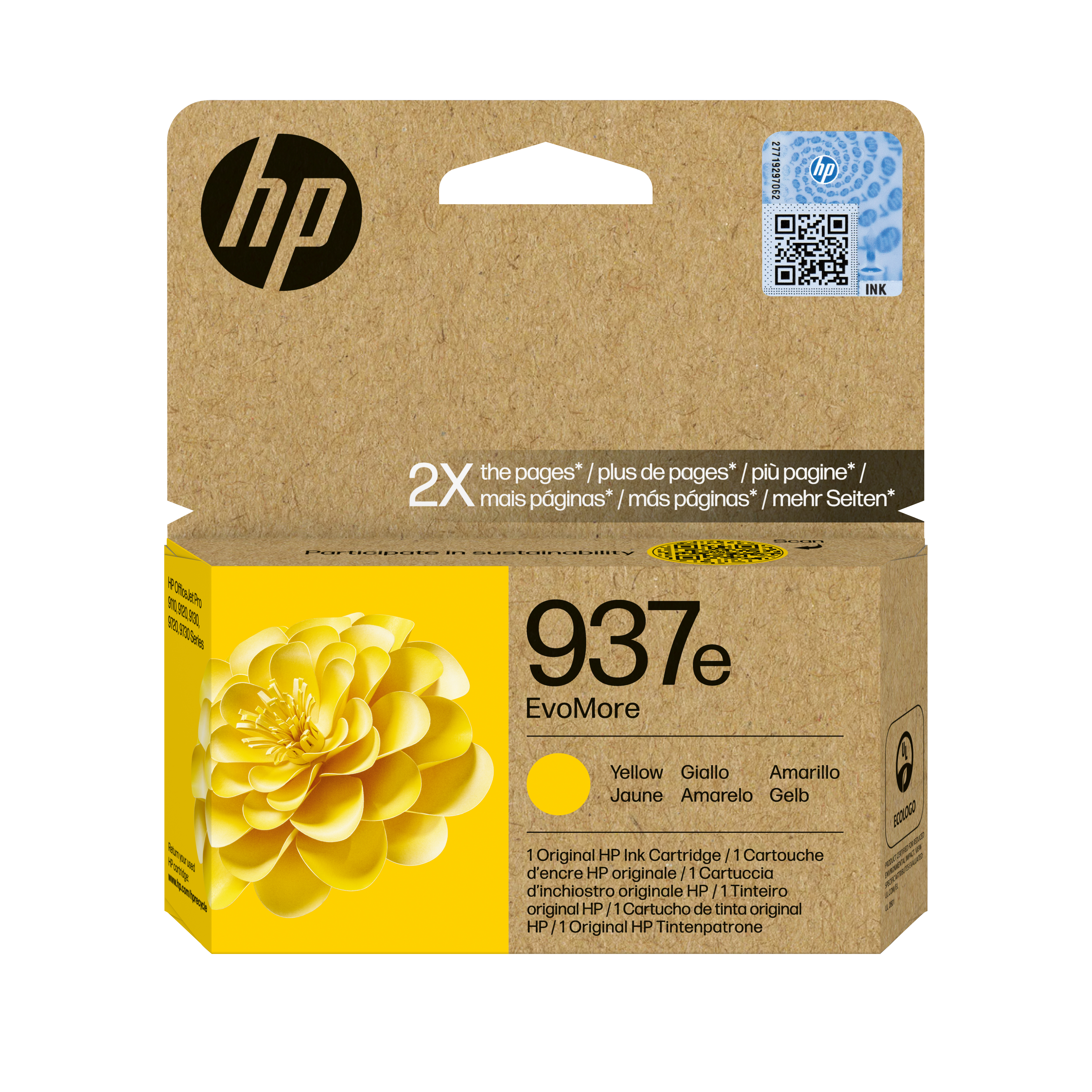 HP 937e Gelb Tintenpatrone EvoMore