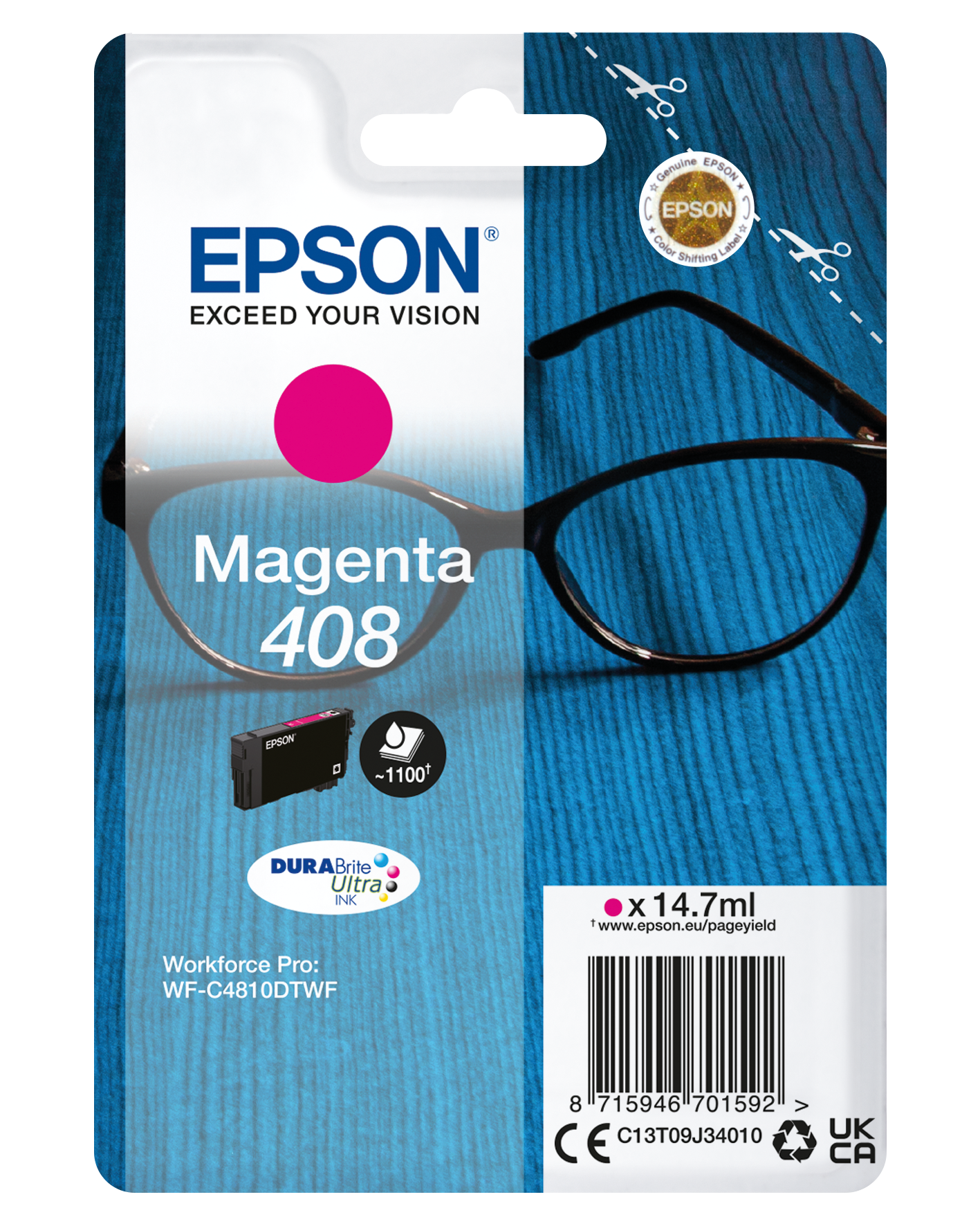 EPSON 408/T09J3 (Brille) magenta Druckerpatrone