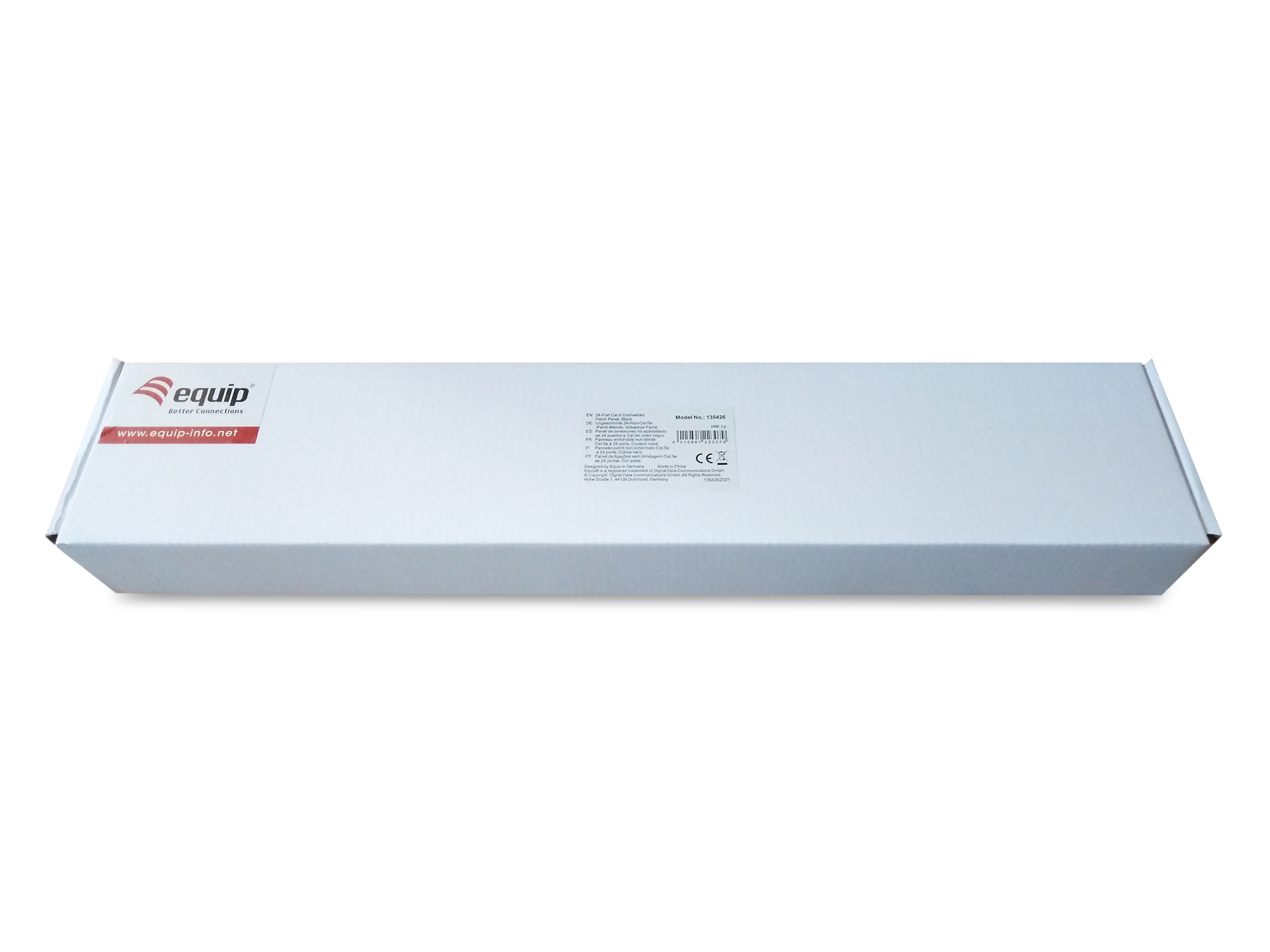 Equip 19 Patchpanel 24xRJ45 Cat6 UTP 1U 250MHz RAL9005