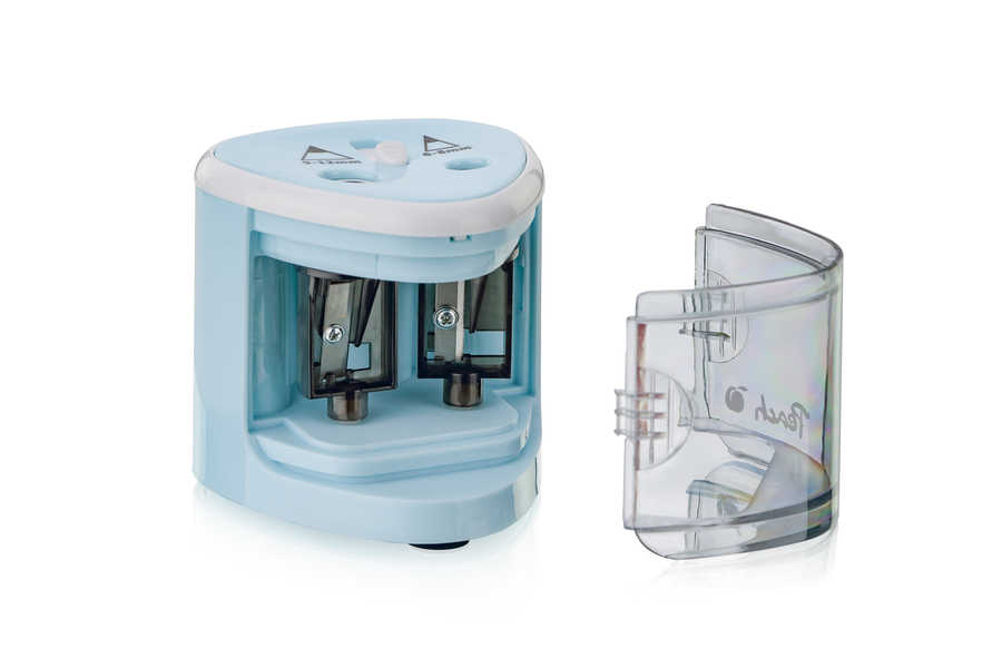 Peach Elektrischer Stiftspitzer PO102 universal blau