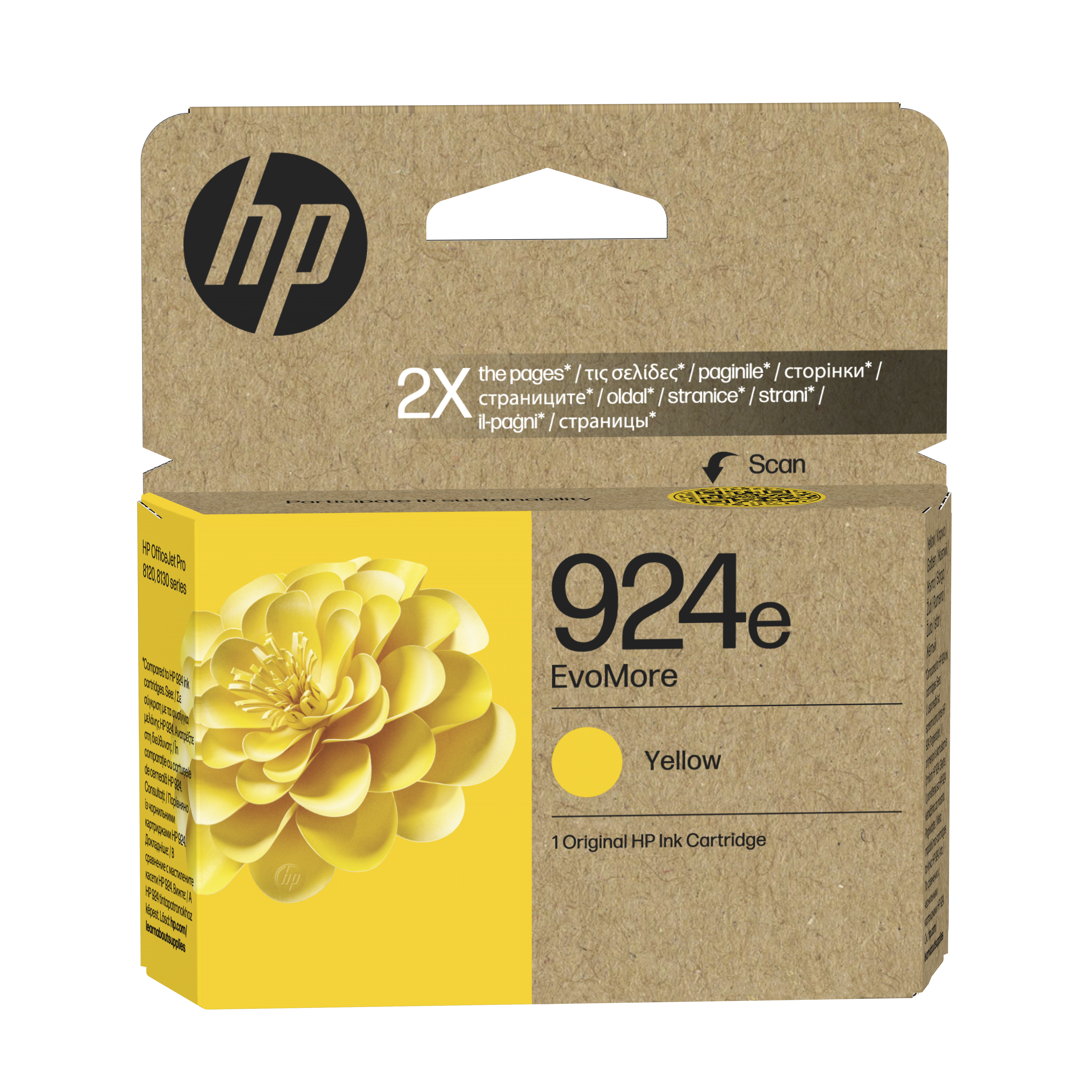 HP 924e(4K0U9NE) gelb Druckerpatrone