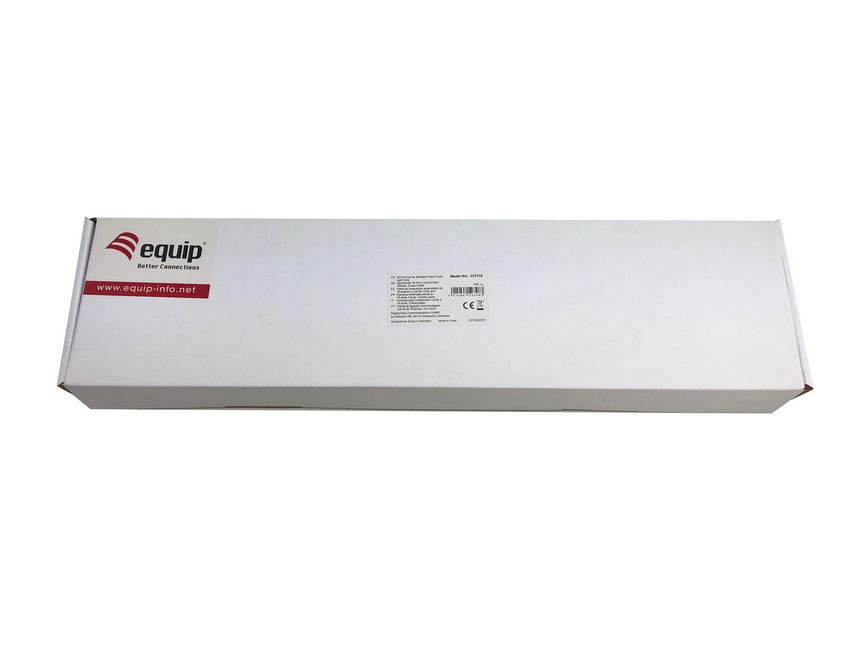 Equip 19 Patchpanel 16xRJ45 Cat5e FTP 1U 1000MHz RAL7035