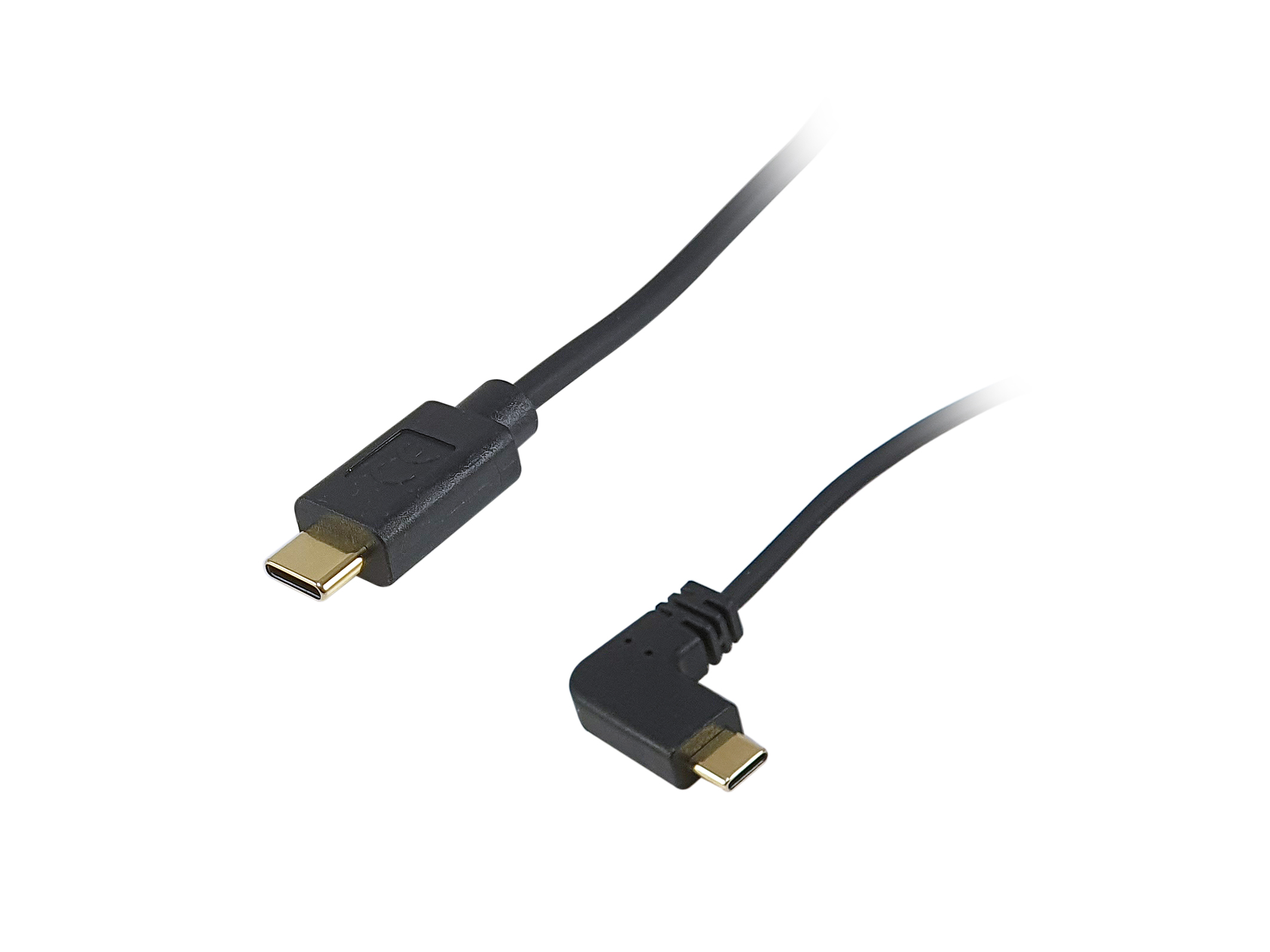 Equip Kabel USB-C2.0->C 90°Coil PD60W St/St 1.00m schwarz