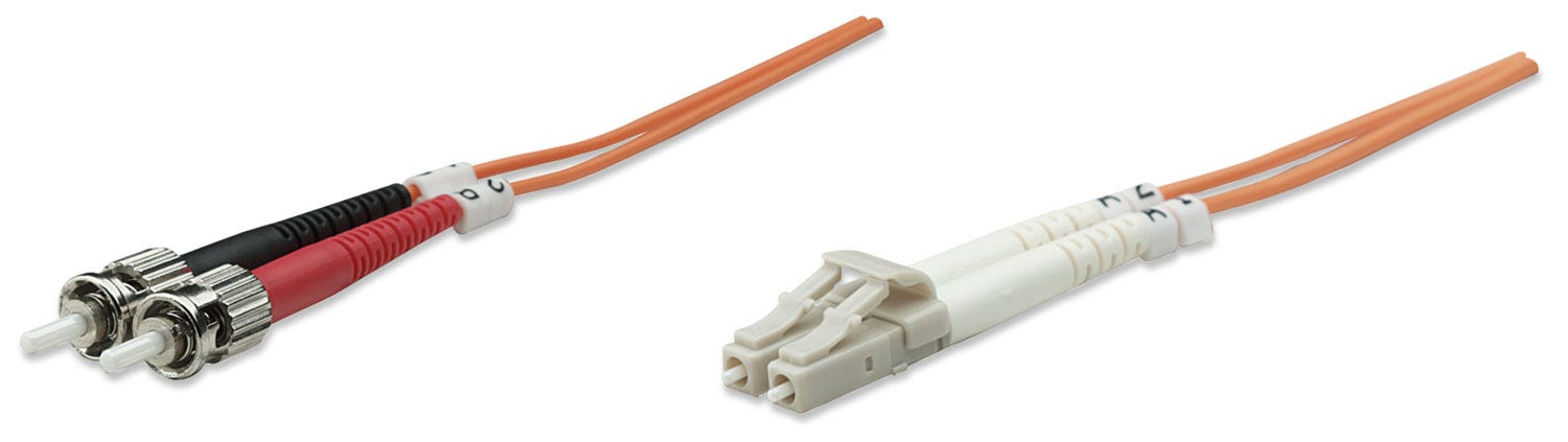 INTELLINET LWL Anschlusskabel LC/ST 1M Multimode OM1 orange