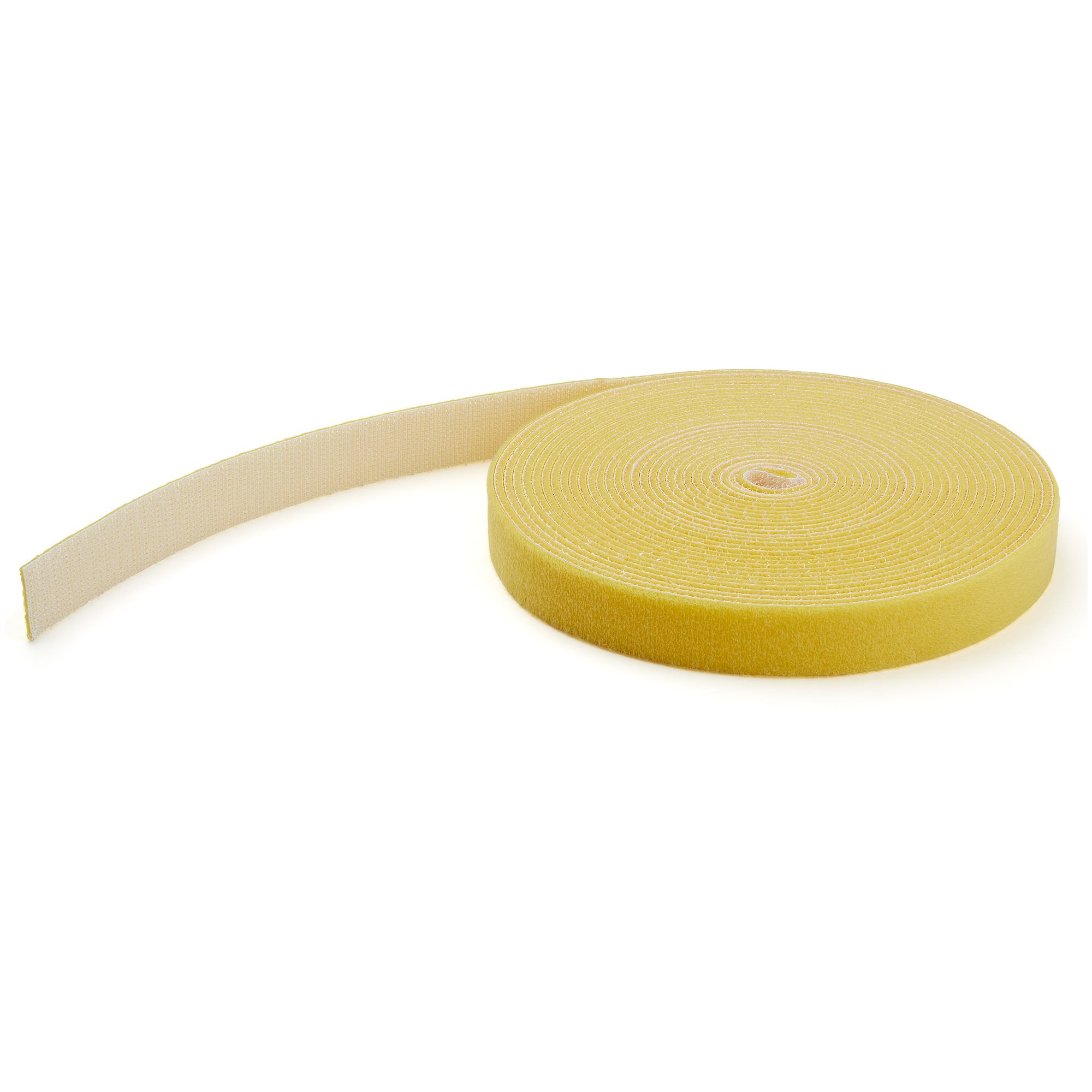 HOOK AND LOOP ROLL 25FT. - YELLOW - RESUABLE
