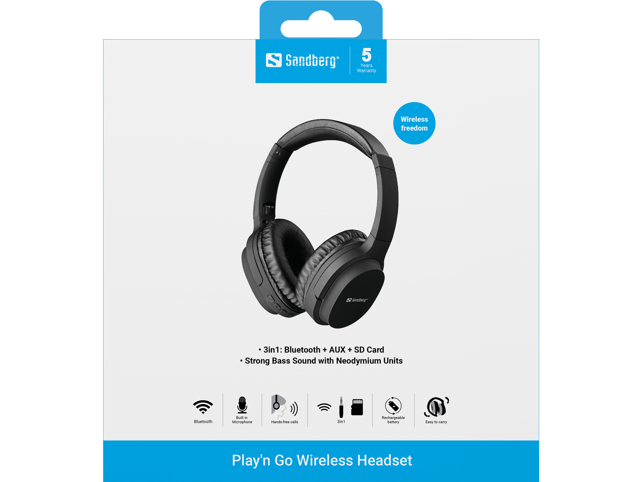 SANDBERG Play and Go Bluetooth Headset