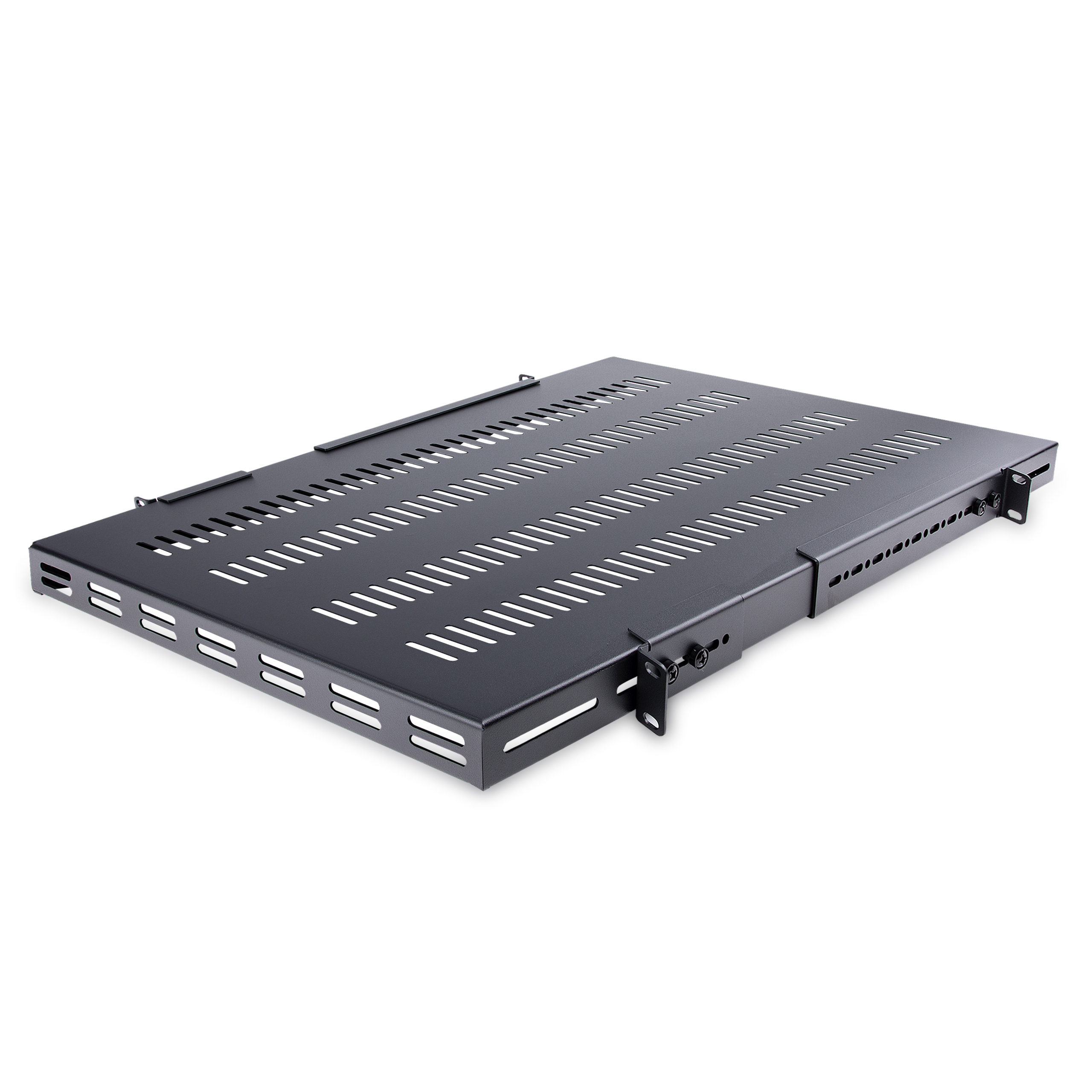 STARTECH.COM 1 HE verstellbarer Schwerlast Fachboden für Server Rack/ Schrank bis 113 Kg - Fachboden Serverschrank 1HE belüftet