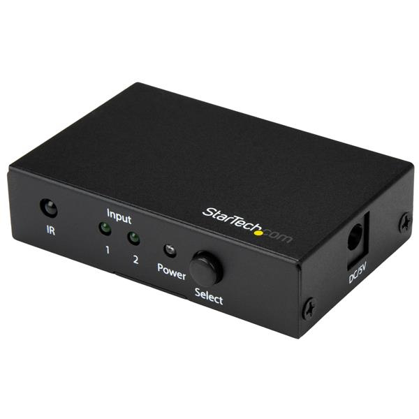 STARTECH.COM 2 Port HDMI Switch - 4K HDMI Switch Box - Ultra HD 4k 60Hz