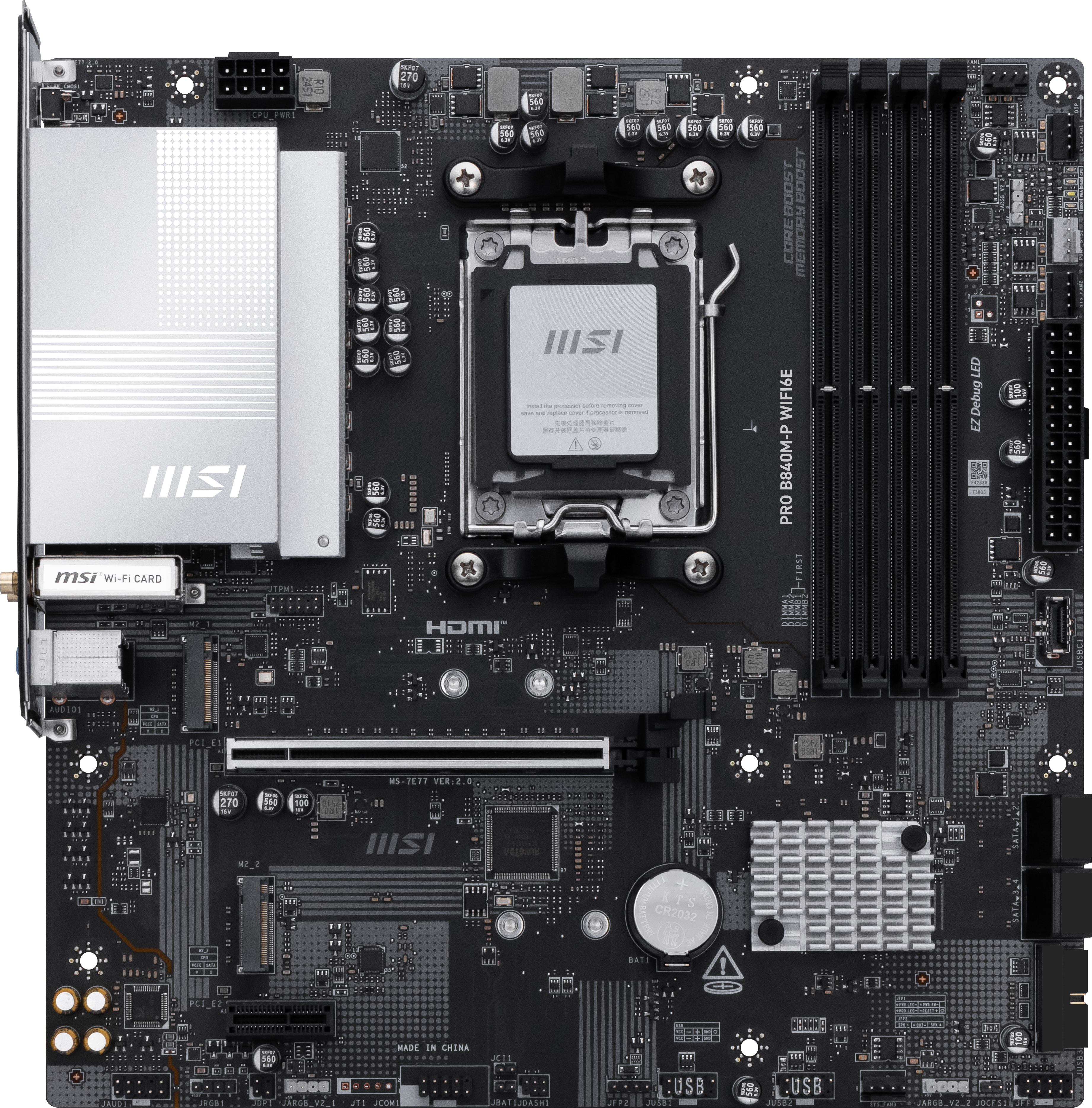 PRO B840M-P WIFI6E, Mainboard