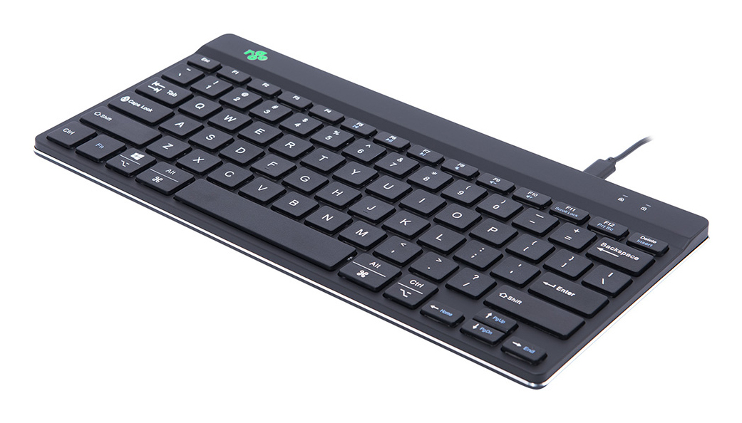 R-Go Tastatur Compact Break US-Layout verkabelt schwarz