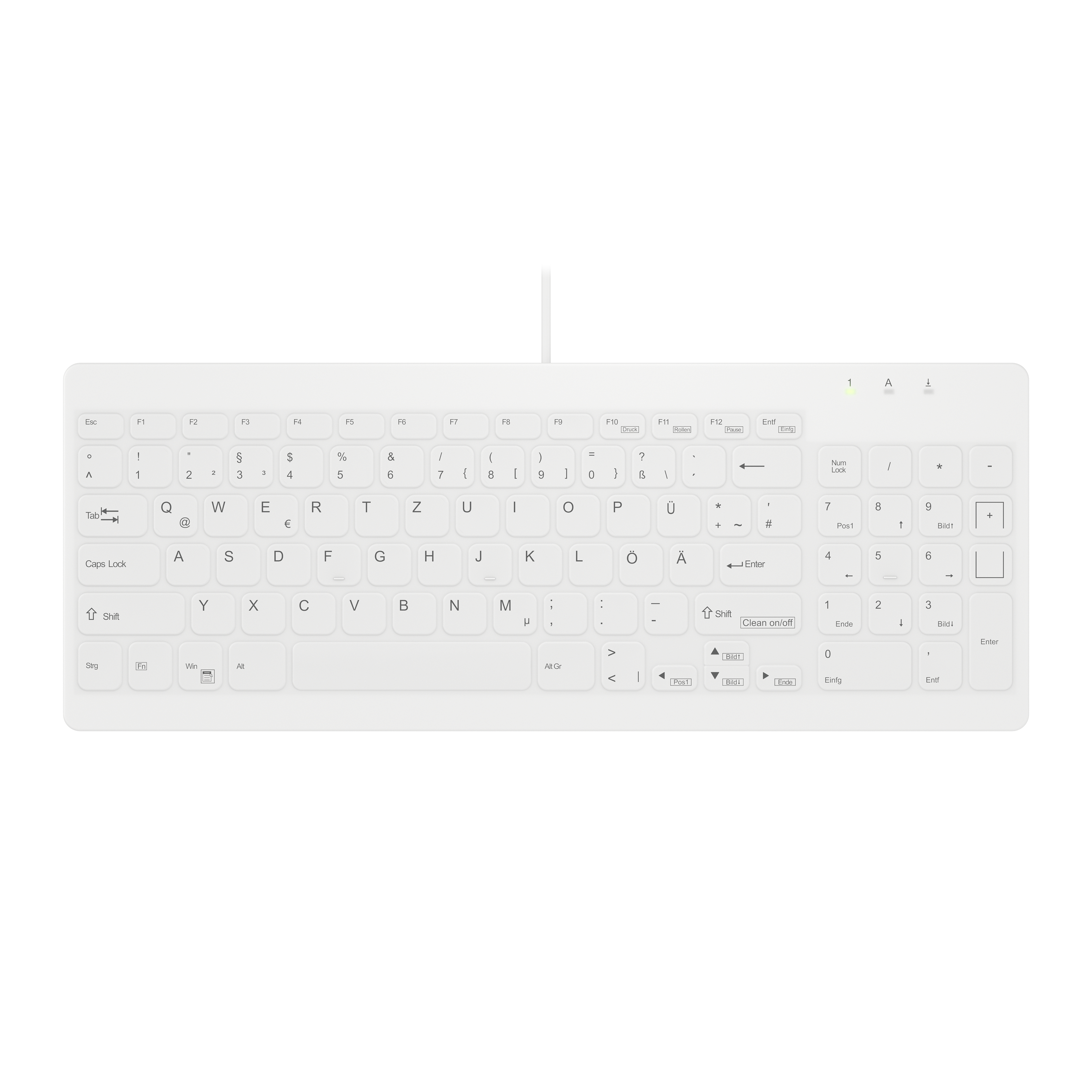 Keyboard Contour Medical Active Key AK-C7012 wired white (AK-C7012F-U1-W/GE)