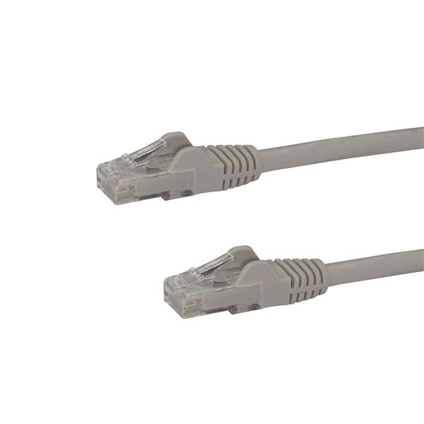 STARTECH.COM 10m Cat6 Gigabit Snagless Patchkabel - RJ45 UTP Netzwerkkabel mit Schutzmanschette - Cat 6 Kabel - Grau