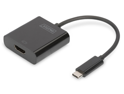 DIGITUS Adapter USB3.0/C -> HDMI 4K 19.5cm schwarz