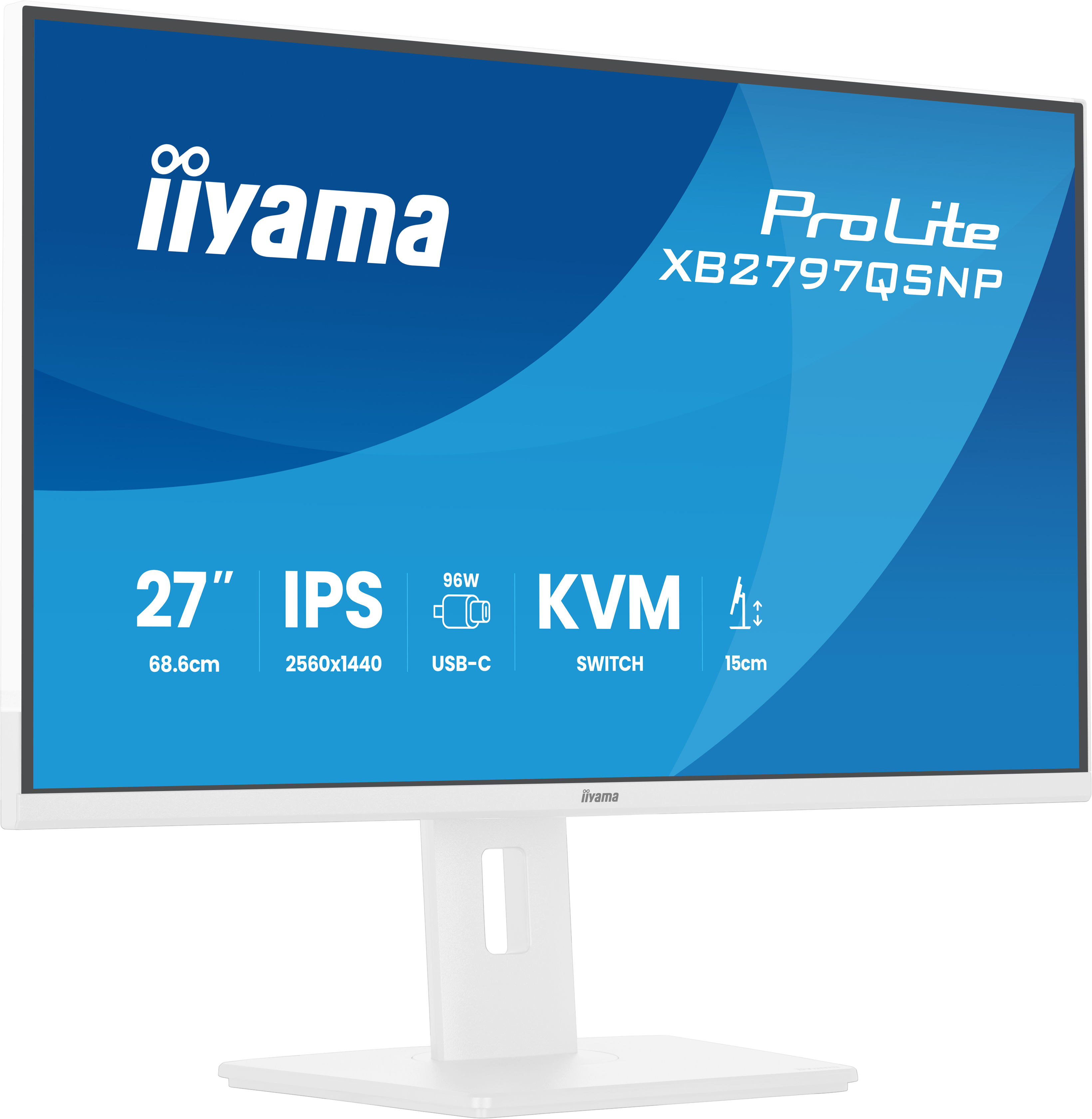 IIYAMA 68.6cm (27) XB2797QSNP-W1 16:9 HDMI+DP+USB-C+KVM