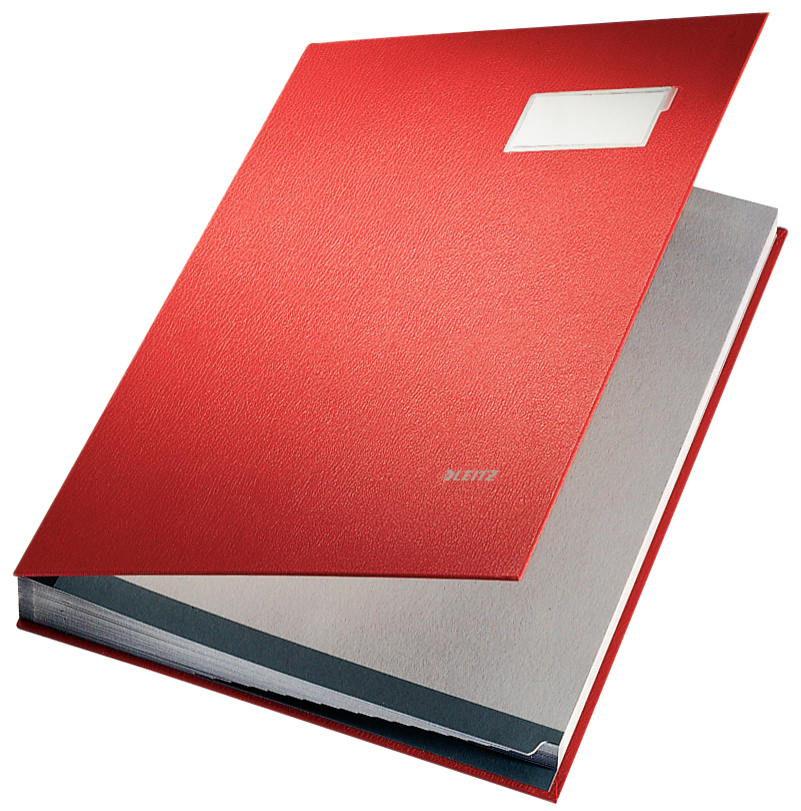 LEITZ Unterschriftenmappe Unterschritsmappe 5700 20 Fächer rot, 1 St.