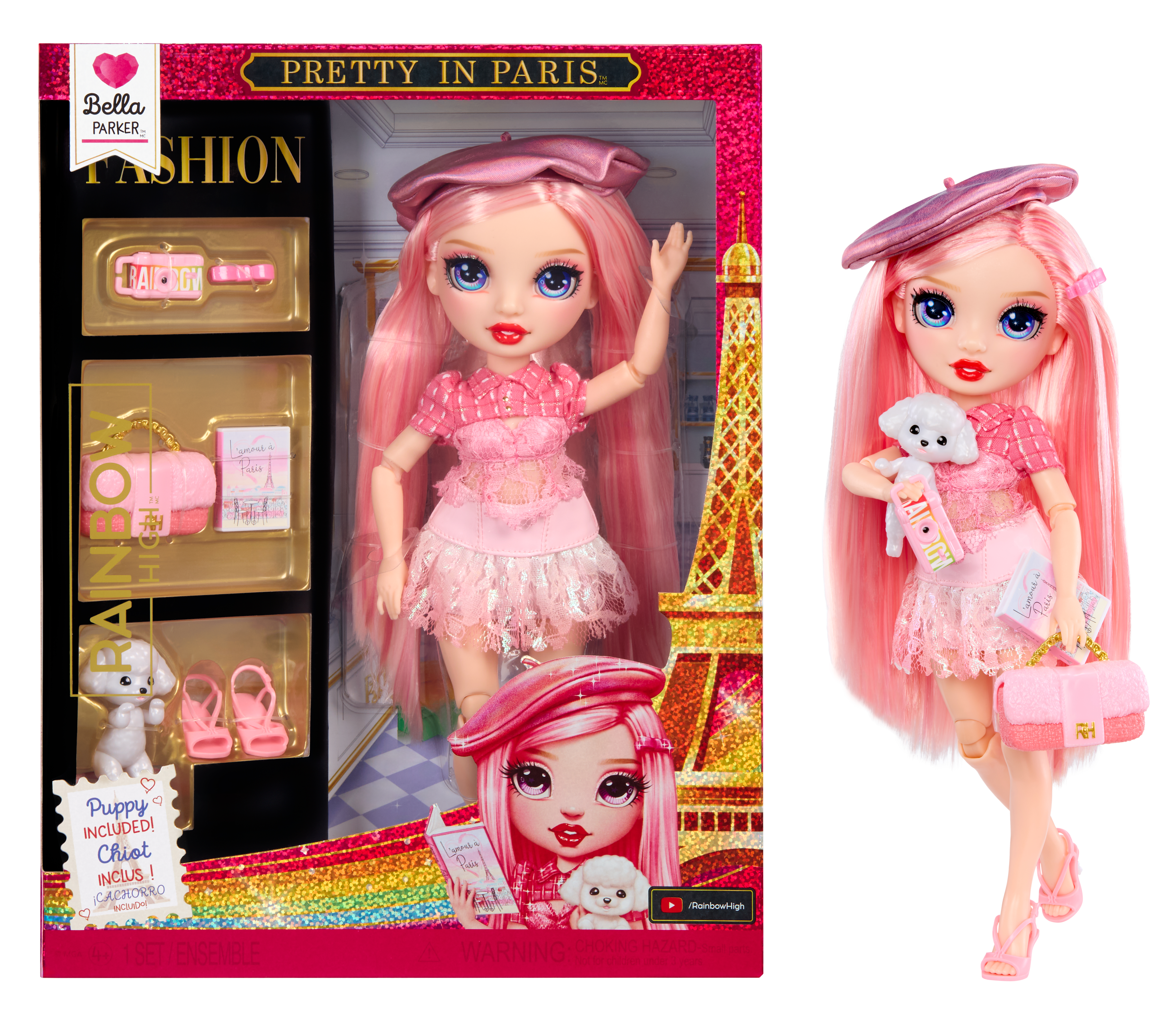 Rainbow High Pretty in Paris - Bella Parker, Puppe